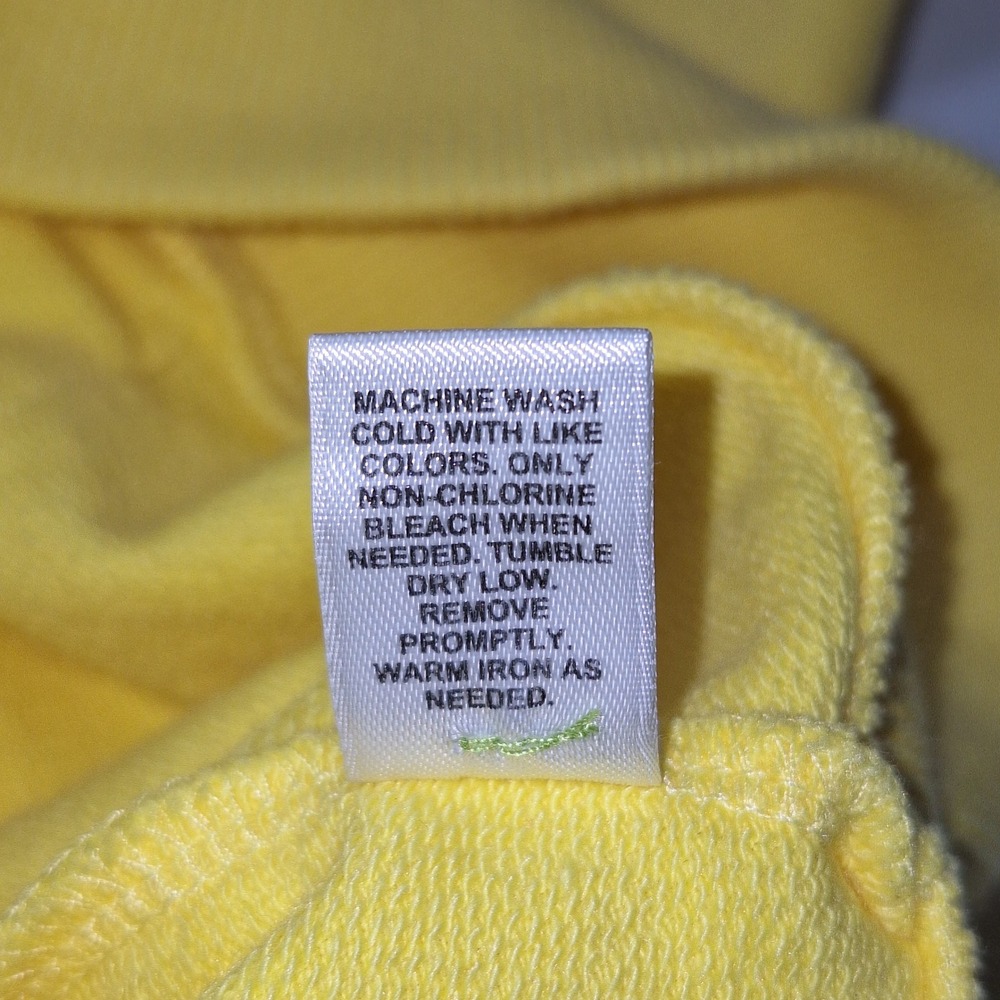 Vintage Cottagecore Boho Bohemian Cotton Eyelet Zip Up Hoodie Yellow 18/20W Cato - Picture 5 of 11